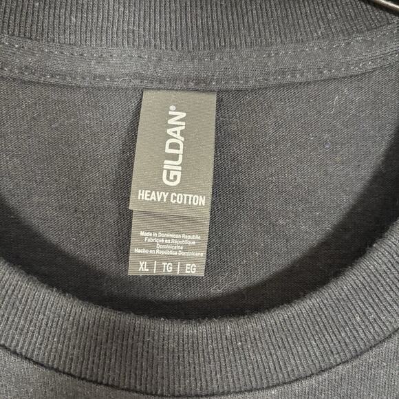 Gildan Black Tee Shirt TShirt Graphic Print Earl Had To Die Floral XL Party Fun - Picture 3 of 4